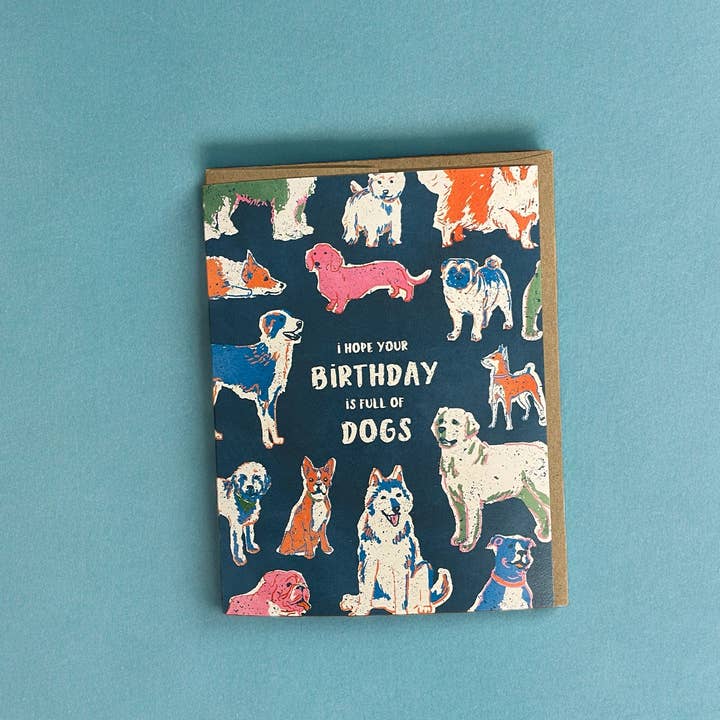 Wild Optimist - Wholesale Birthday Card - I Hope Your Birthday is Full of Dogs Greeting Card2