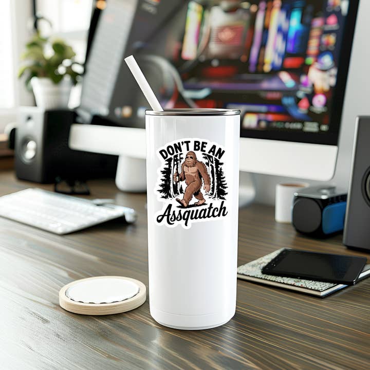Mystical Monkey Toes - Wholesale Sticker - Funny Don't Be An Assquatch Vinyl Sticker