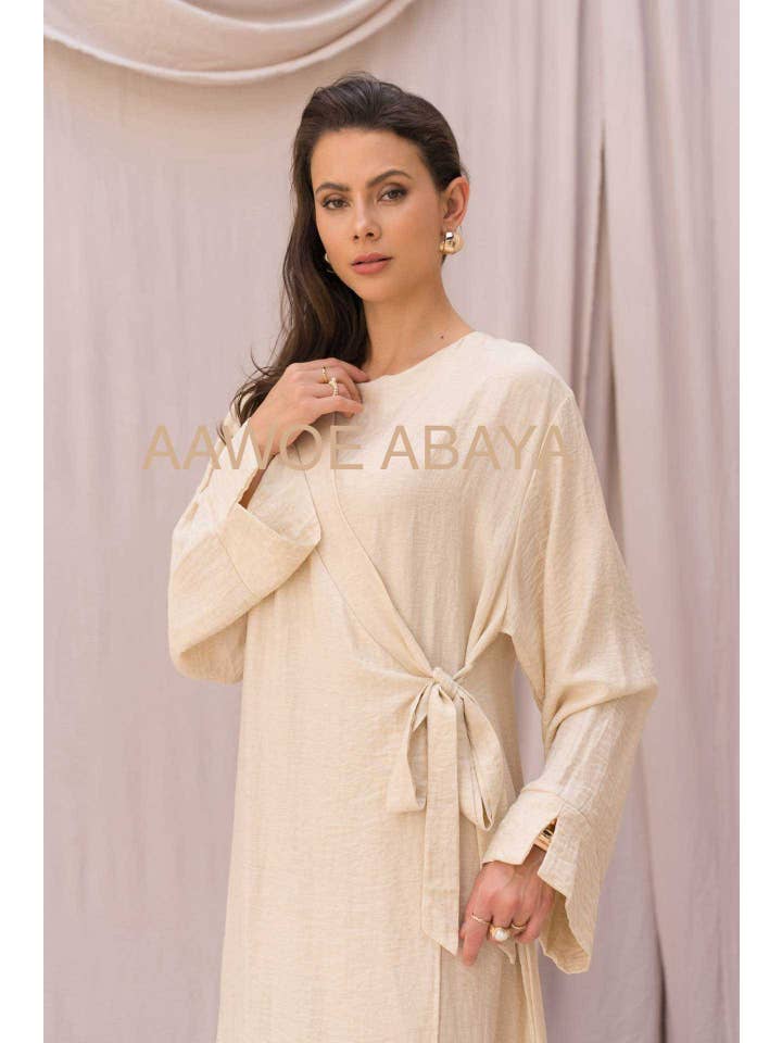 Aawoe Abaya – wholesale Kaftan - Dam – Elegant Abaya Klänning - 2421-ROB