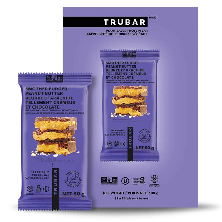 TRUBAR Smother Fudger Peanut Butter 12 Count for wholesale by TRUBAR