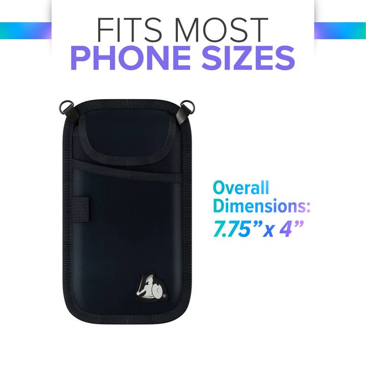 Black Cell Phone EMF Protection + Radiation Blocking Pouch for wholesale on Faire