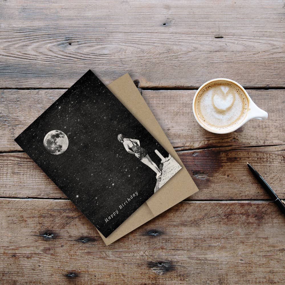 The Galek Sea - Wholesale Verjaardagskaartje - Gelukkige verjaardag Spacewoman & The Pier Into Space Card2