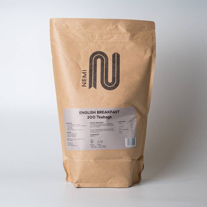English Breakfast 200 Teabags for wholesale by NEMI Teas