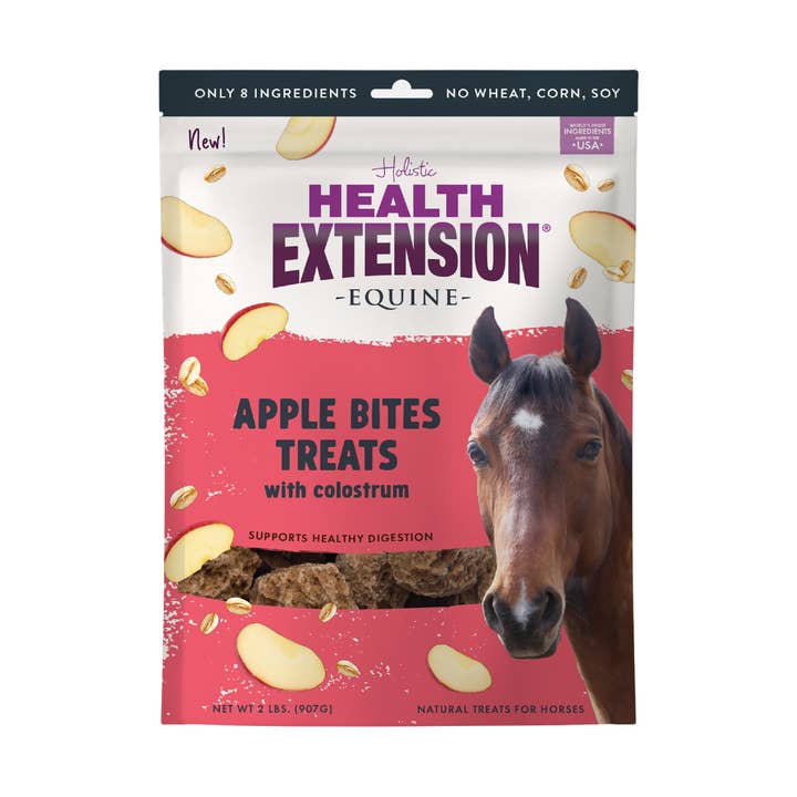 Equine Apple Bites Treats with Colostrum for wholesale by Health Extension Pet Care