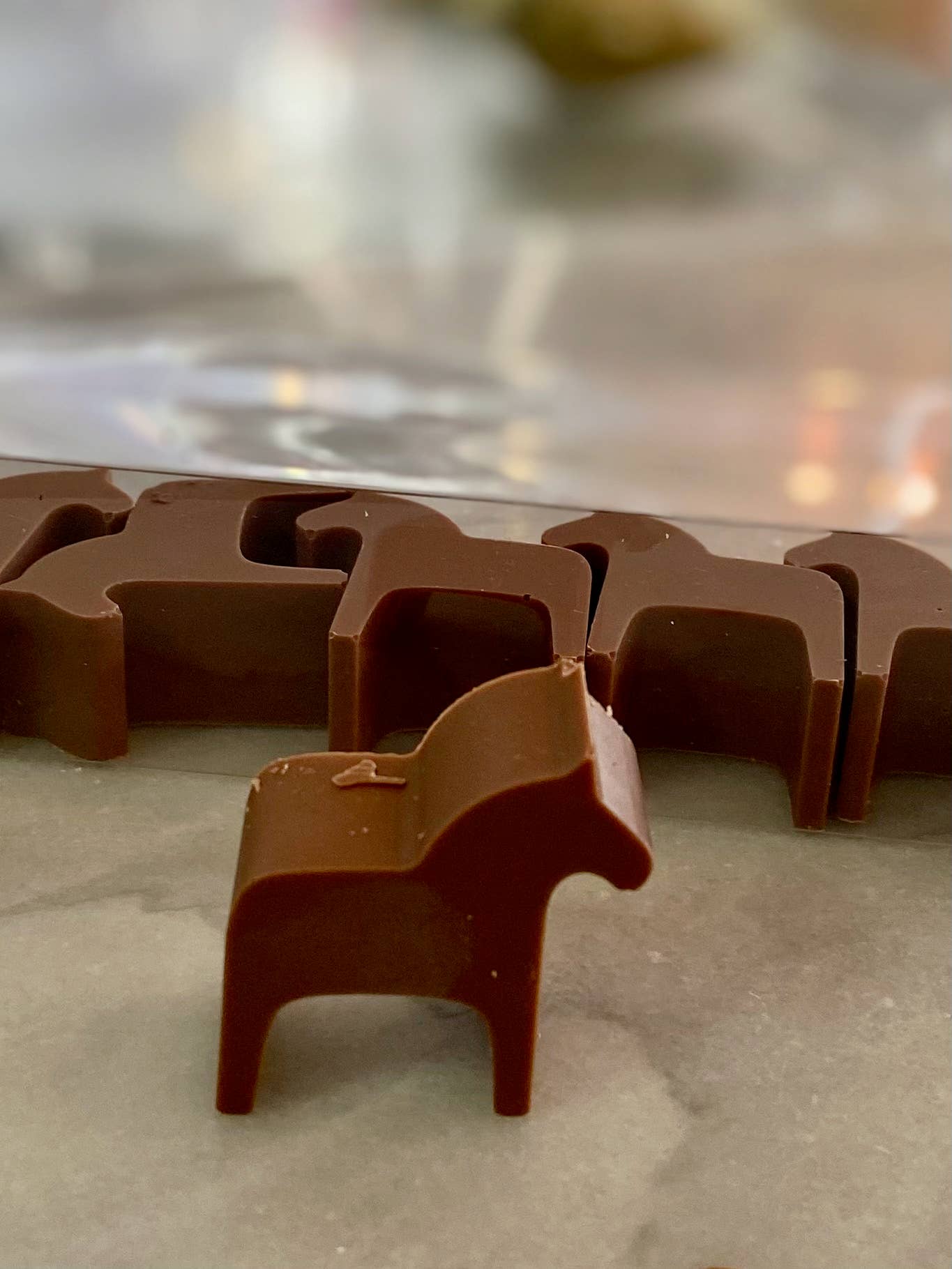 Nantasket Sweets By Swedes - Wholesale Chocolate - Swedish Dala Horses Chocolate Box 5/box5