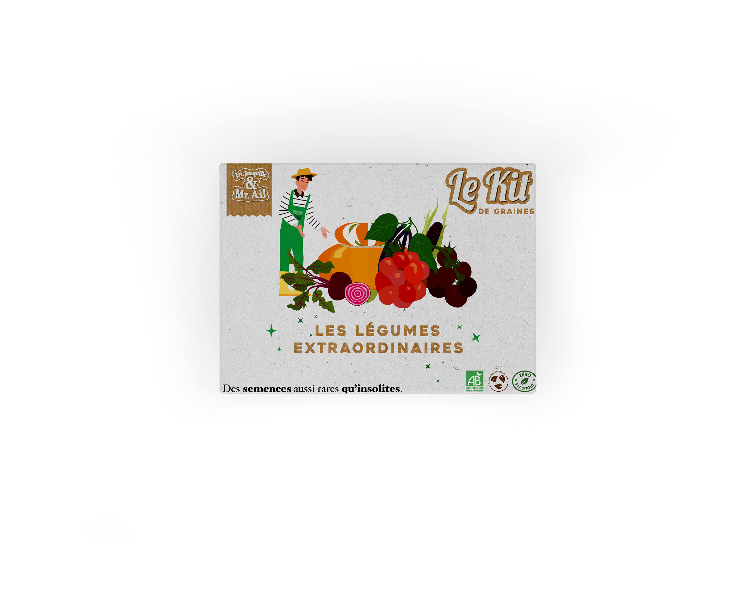 Dr. Jonquille & Mr. Ail - Wholesale Plant Seeds - The Extraordinary Vegetables - Themed Gardening Kit3