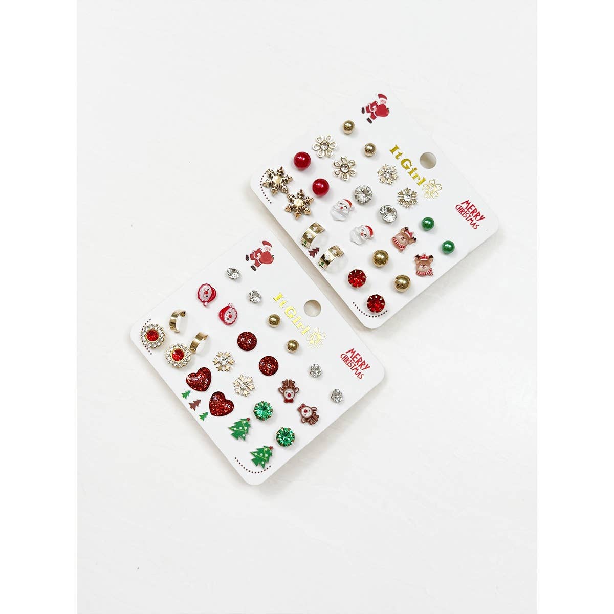 MIX COLOR Christmas Design Assorted Post Earrings for wholesale on Faire1