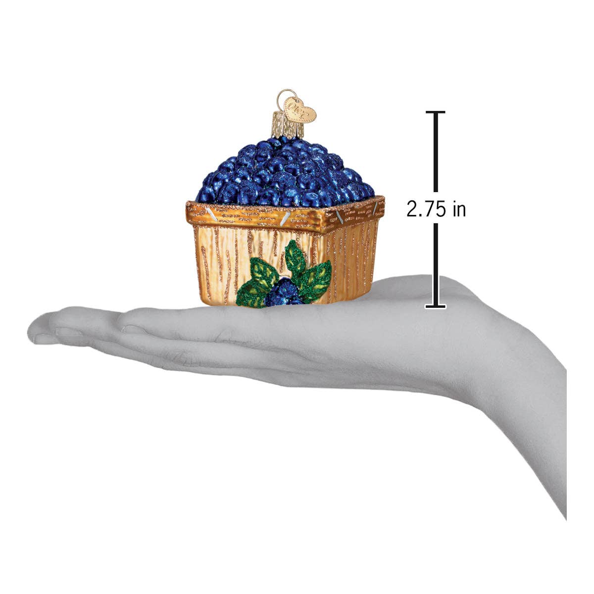 Old World Christmas - Wholesale Ornament - Basket Of Blueberries2