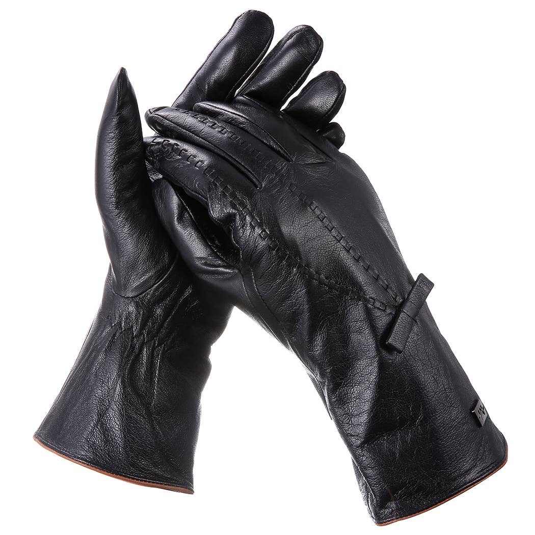 Mio Marino - Wholesale Gloves - Men's - Bow Design Leather Gloves1