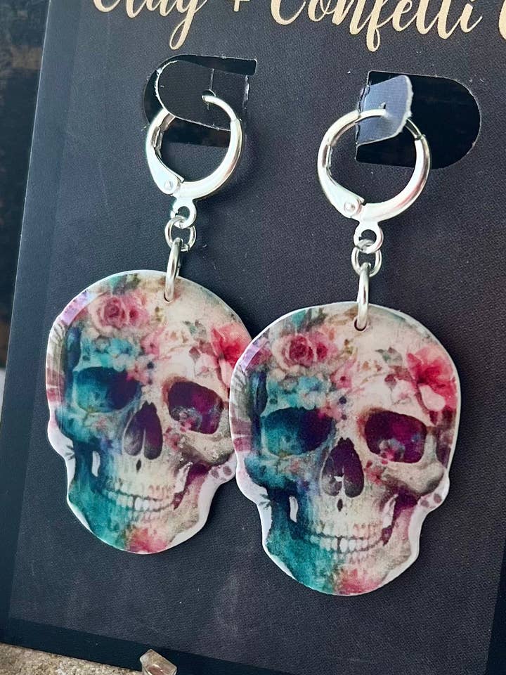 Marinho e Fuschia do crânio por atacado de Clay & Confetti Co.