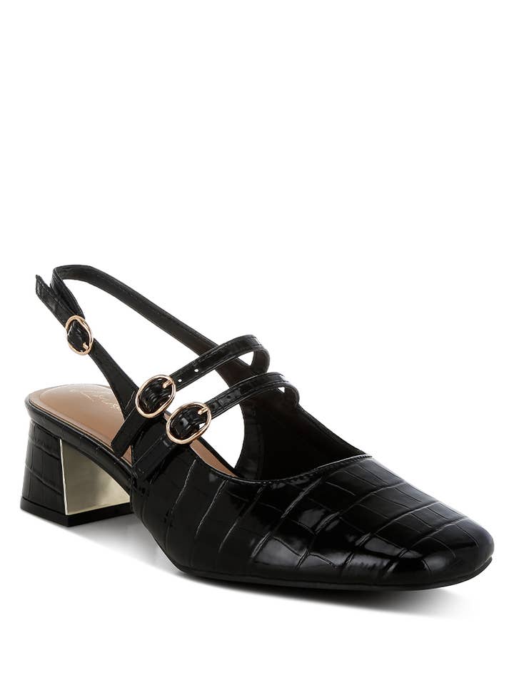 Cananga Block Heel Slingback Sandals for wholesale by Rag Company