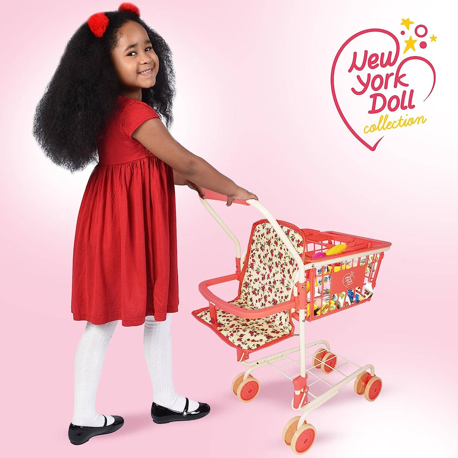 The New York Doll Collection - Wholesale Toy Set - Kids - Toy Shopping Cart - Includes Food10