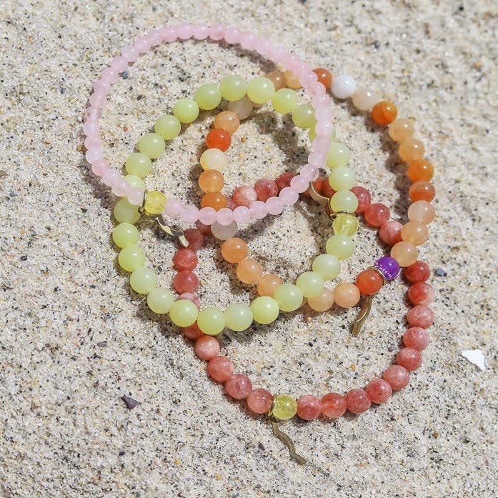 Sailormade - Vendita all'ingrosso Bracciale con perline - Bracciale da donna Rayminder UV Awareness in quarzo rosa10