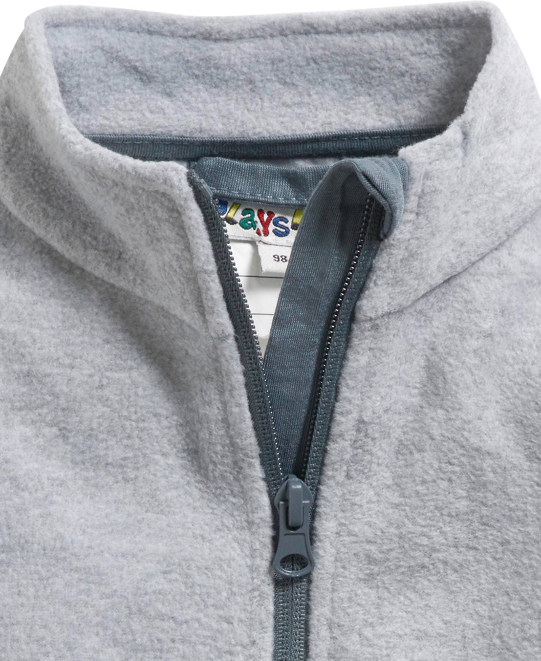 gris/melange Chaqueta polar para niños y niñas de venta al por mayor en Faire1