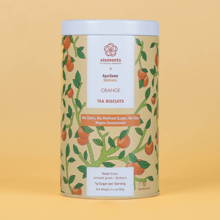 Orange Chocolate Tea Biscuits | Einkorn whole grain cookies for wholesale by AyurSome Wellness
