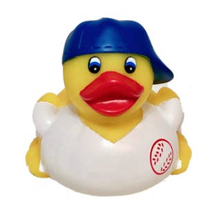 Baseball Fan Rubber Duck for wholesale by Ducks in the Window