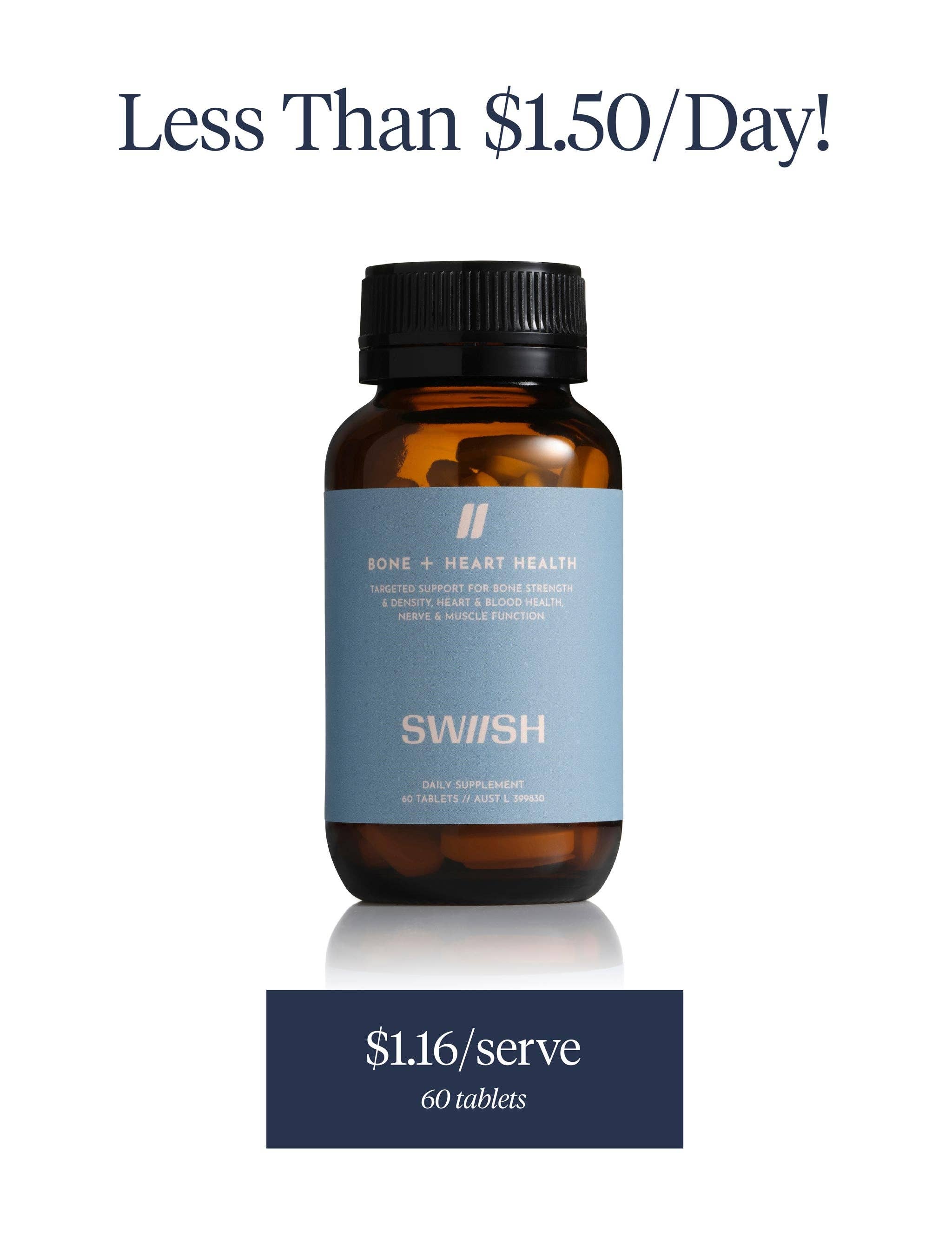 SWIISH - Wholesale Oral supplement/vitamin - Bone + Heart Health3