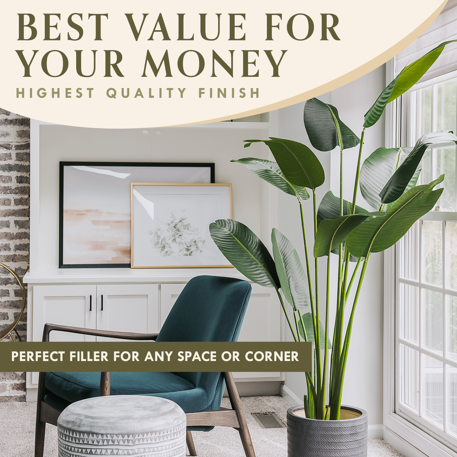 Forever Leaf - Wholesale Artificial Plant - Faux Bird of Paradise Tree 5 Feet4