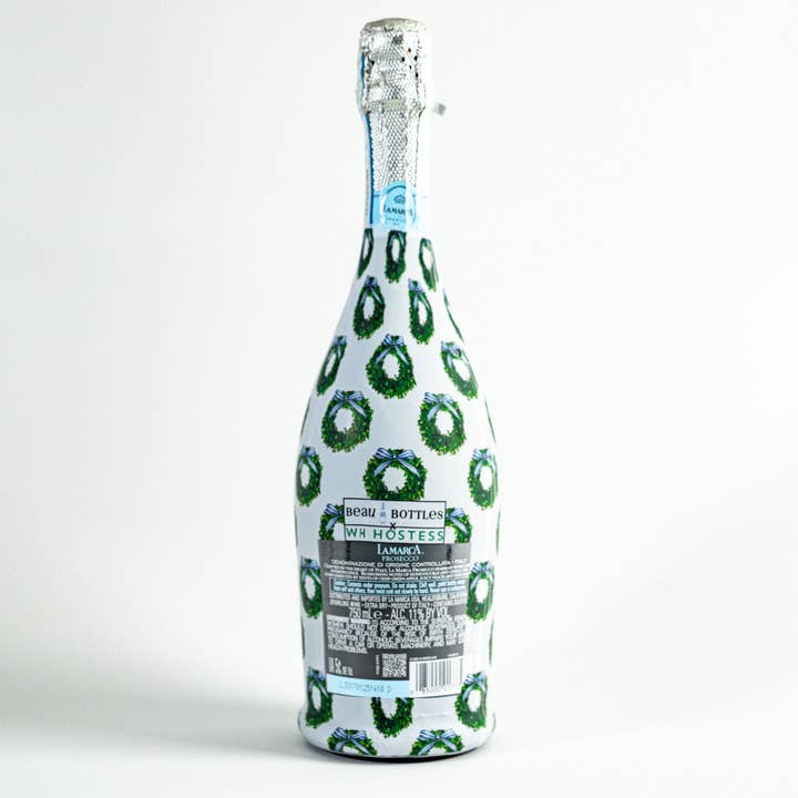 Beau Bottles - Wholesale Wine Gift Bag - Beau Bottles WH Hostess Boxwood Wreaths - La Marca Edition2