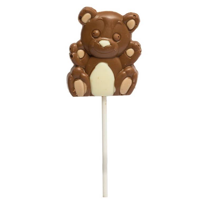 Hames Chocolates – wholesale Lollipop – UK ONLY. Milk Chocolate Teddy Bear Lollipop0