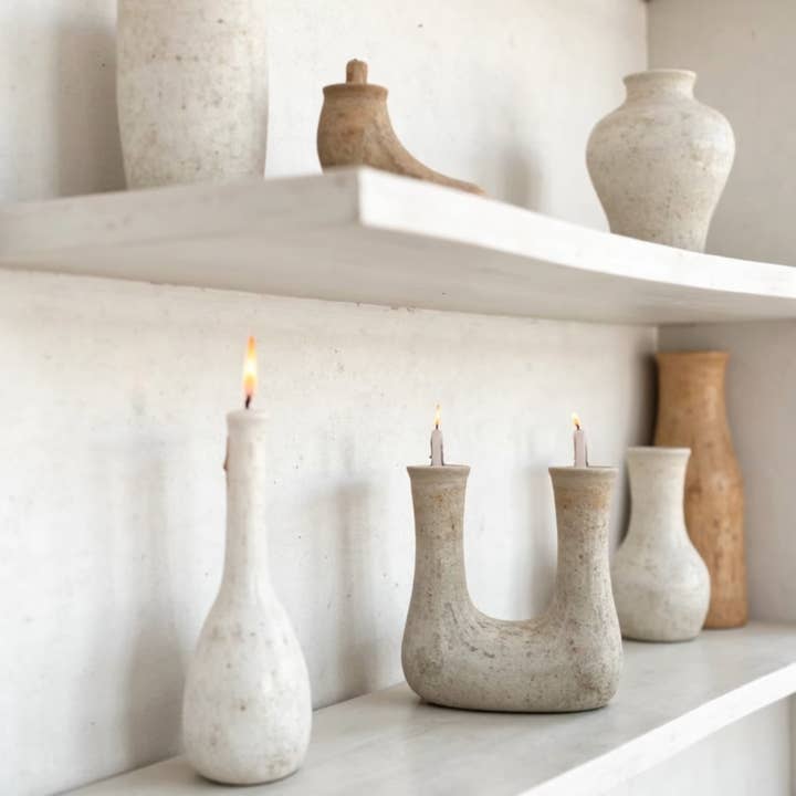 High crafty - Wholesale Candle Holder - Tamegroute U-Shaped Double Candleholder – Handmade Ceramic2