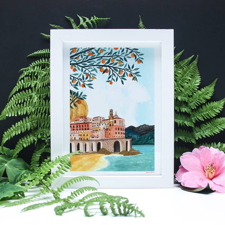 Papio Press - Wholesale Art Print - Amalfi Coast Artists Print Wall Art1
