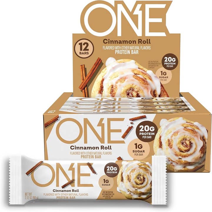 Snacky Candy - Wholesale Snack Bar - One Bar Peanut Butter Bar Cinnamon Roll 20g 12pc 2.12oz