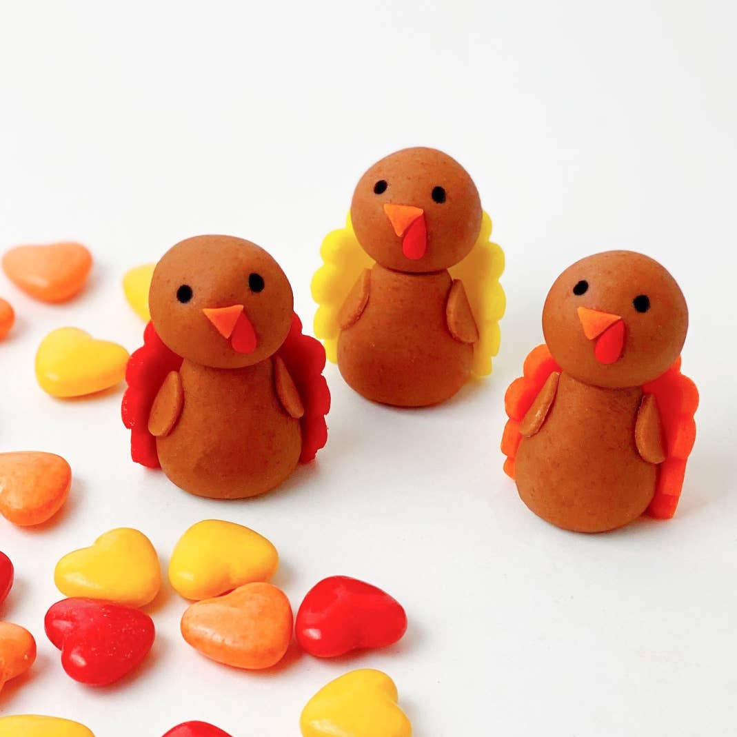 marzipops - Wholesale Hard Candy - Gourmet Marzipan Cutie Thanksgiving Turkeys - LIMITED TIME0