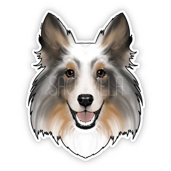 SACRAMELA - Wholesale Sticker - SHETLAND SHEEPDOG BLUE MERLE