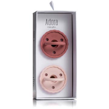 Adora Scalloped Rosewood - Blush Pacifier Adora Scalloped Rosewood - Blush Pacifier