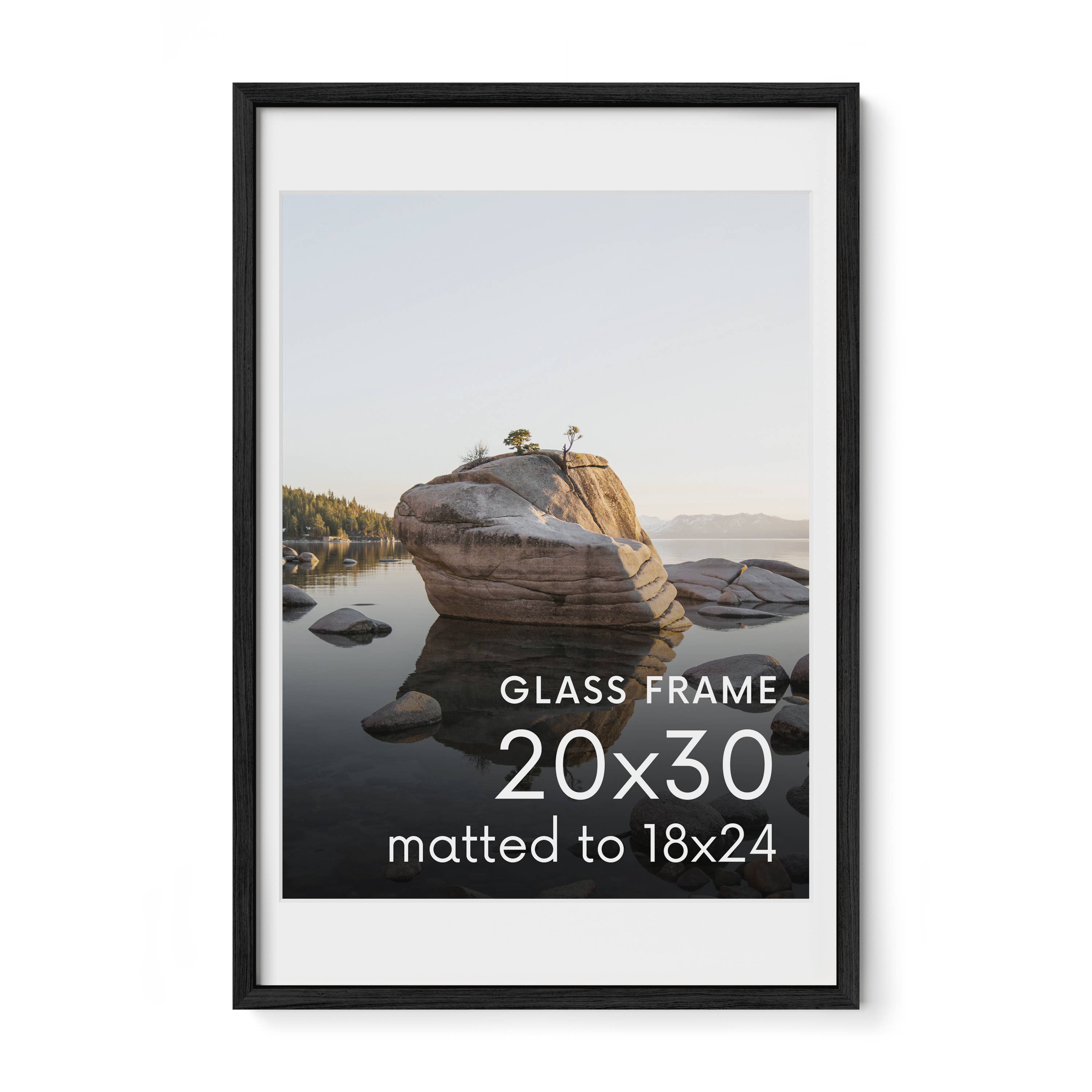 Haus and Hues - Wholesale Picture Frame - Black Oak Frame with Glass18