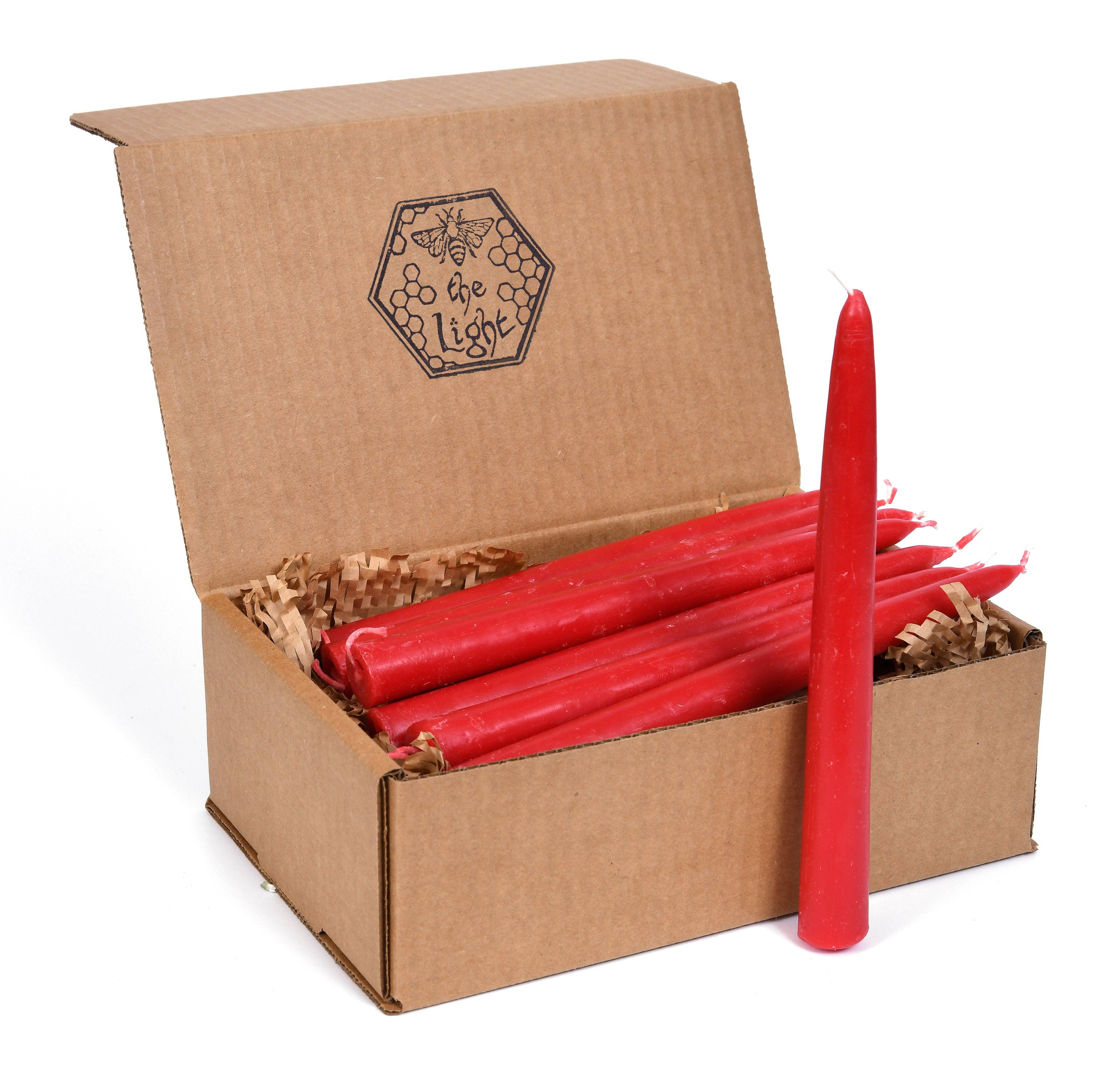 BeeTheLight - Vente Bougies/bougeoirs coniques - Bougie en cire d’abeille pure 100 % style effilé trempée 21,3 cm x 2,2 cm, à l’unité7