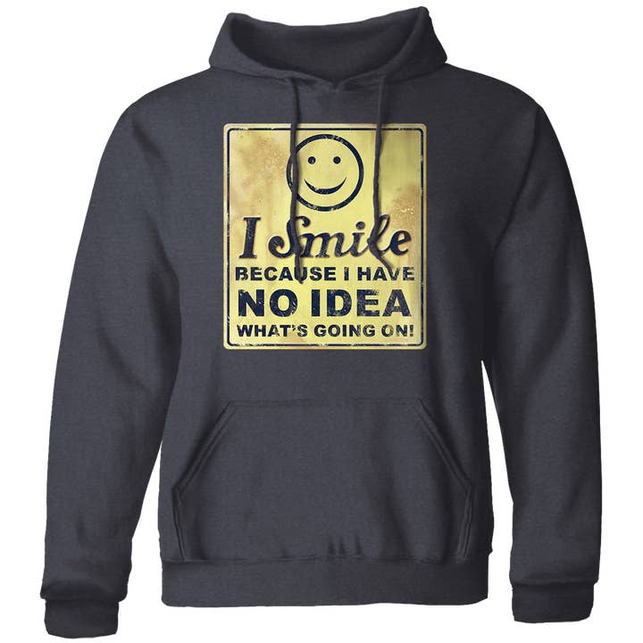 Sudadera con capucha de forro polar I Smile Sign - 7.8 oz para venta al por mayor de Jester Clothing Company