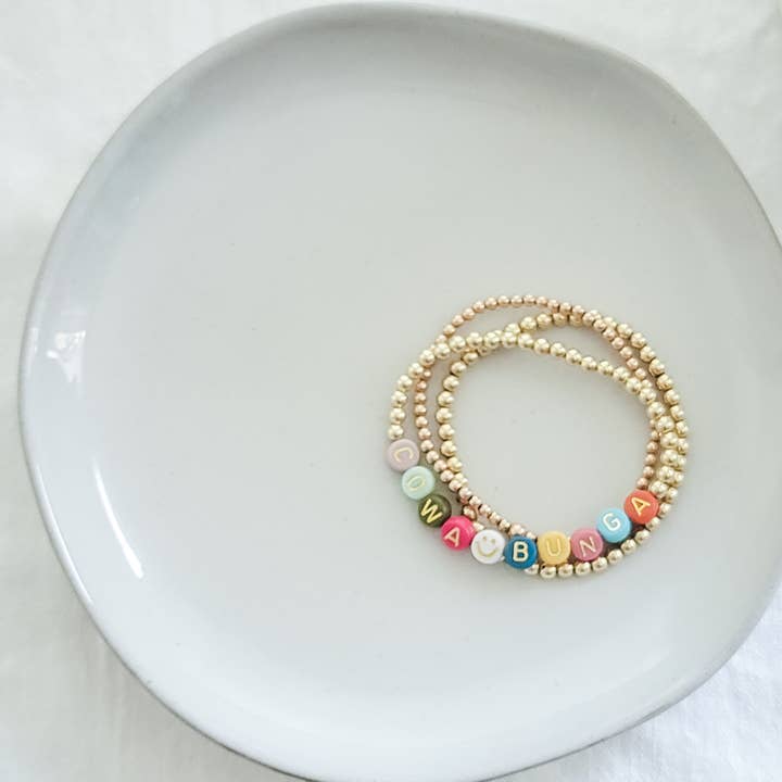 Custom Gold & Rose Gold Filled & Sterling Silver Bracelet for wholesale by GiGisPetals