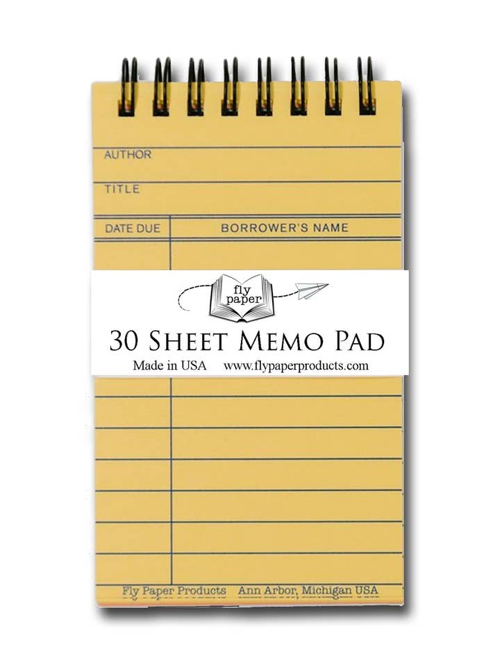 Vintage Nostalgia Library Card Memo Pad Top Item! and other Purchase Wholesale memoi. Free Returns & Net 60 Terms on Faire trending on Faire.