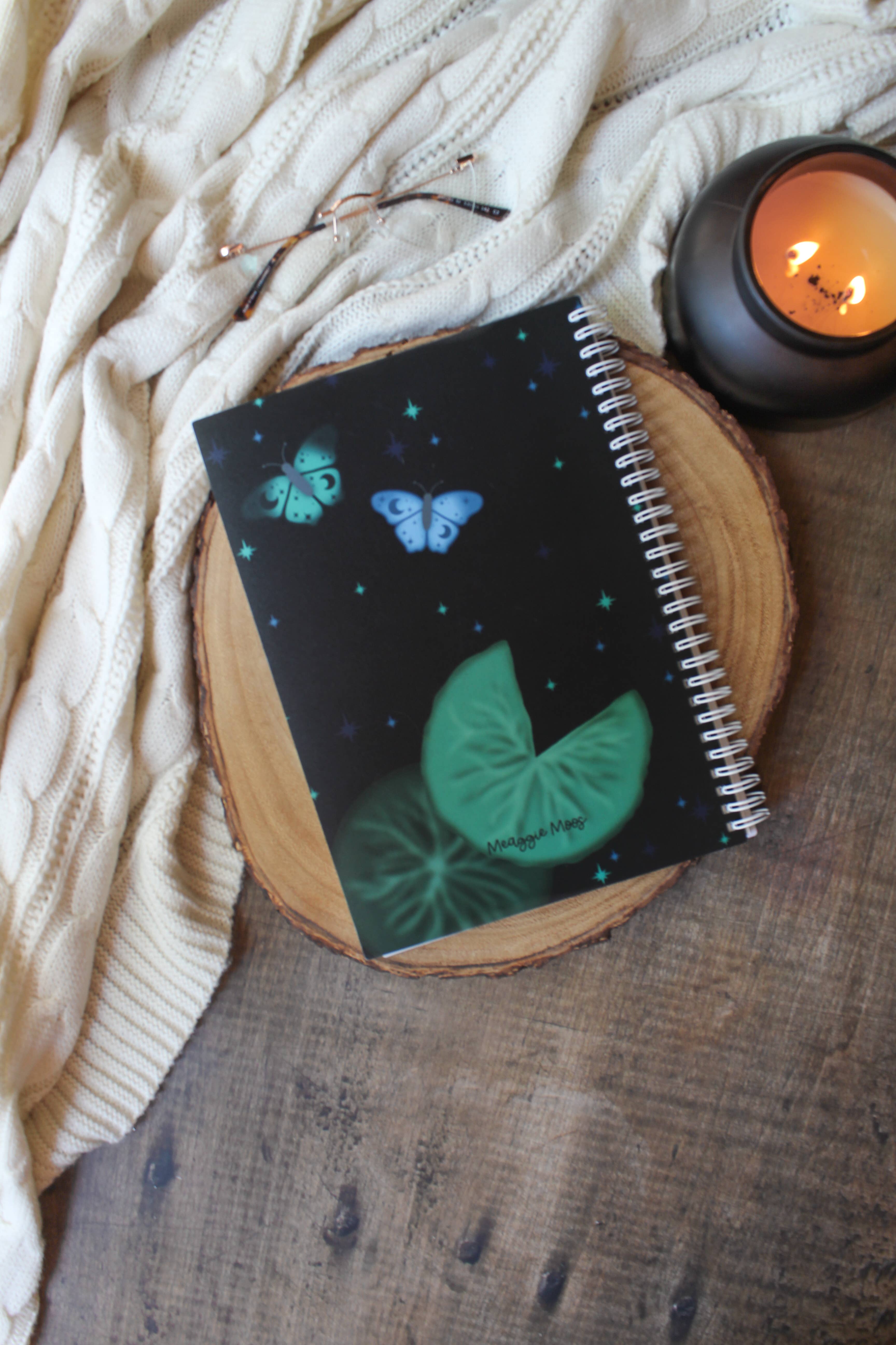 Meaggie Moos - Wholesale Sticker - Midnight Lilypad Reusable Sticker Book | B5 | 50 Pages4