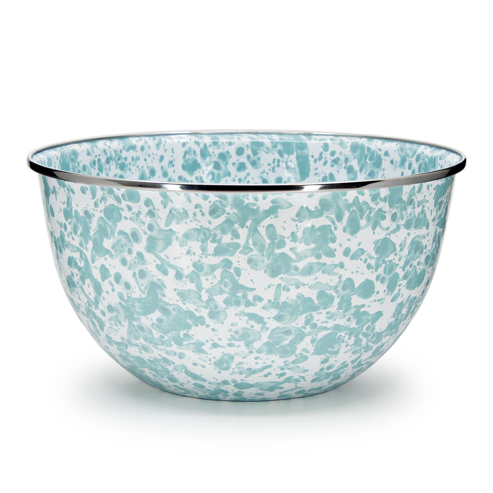 Crow Canyon Home - Wholesale Serve Bowl - Golden Rabbit Enamelware Swirl Large Salad Bowl0