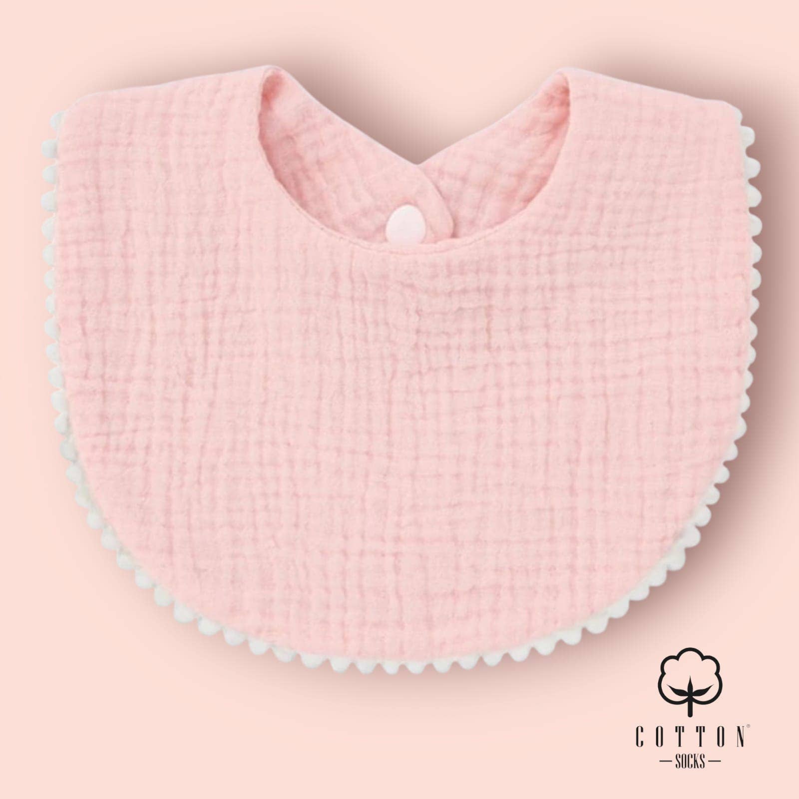 Cotton Socks - Wholesale Socks - Baby - BAO-05 Organic Cotton Bib double has 2 fabrics 25X11 cm0