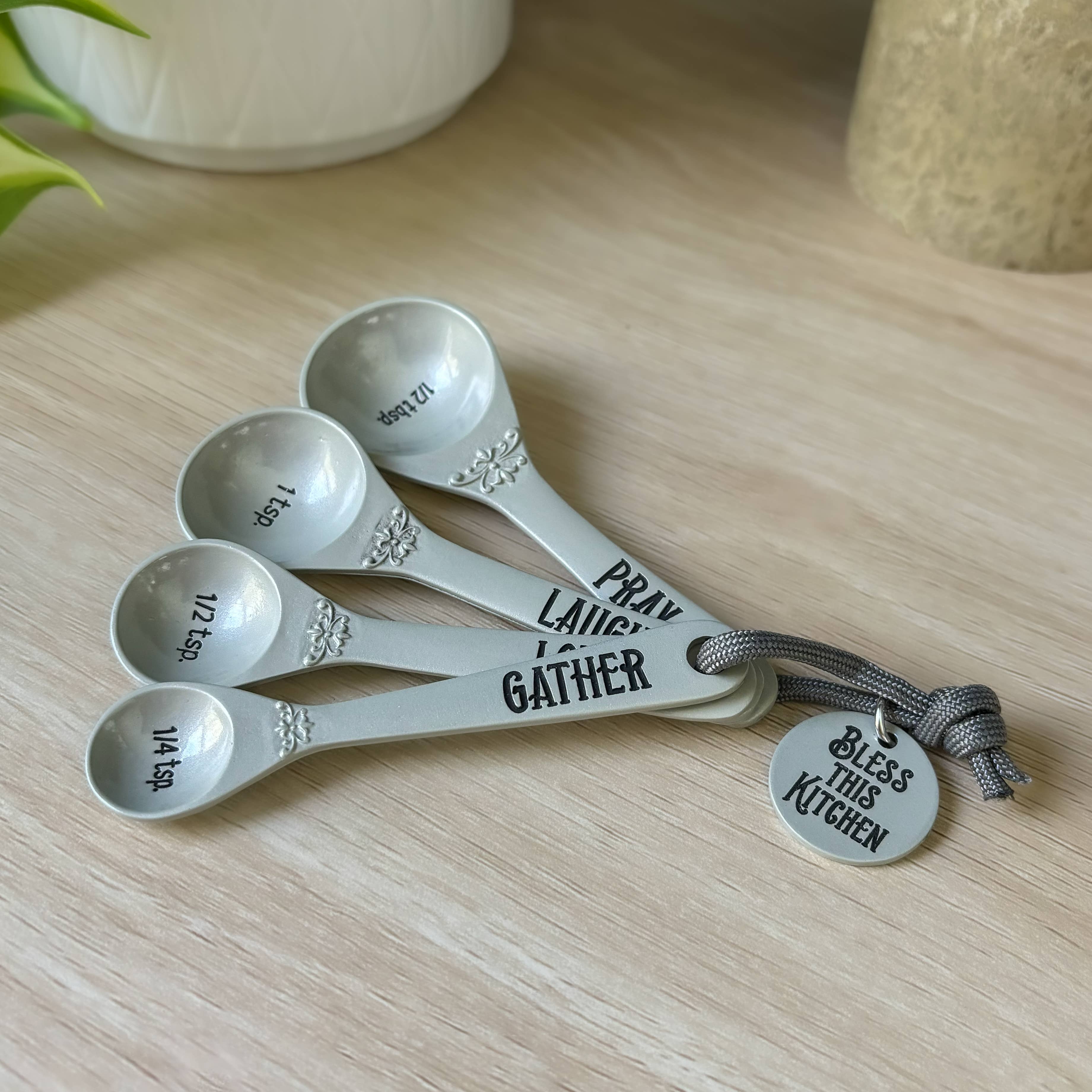 Abbey + CA Gift - Wholesale Measuring spoon - Kitchen Prayer Measuring Spoons2