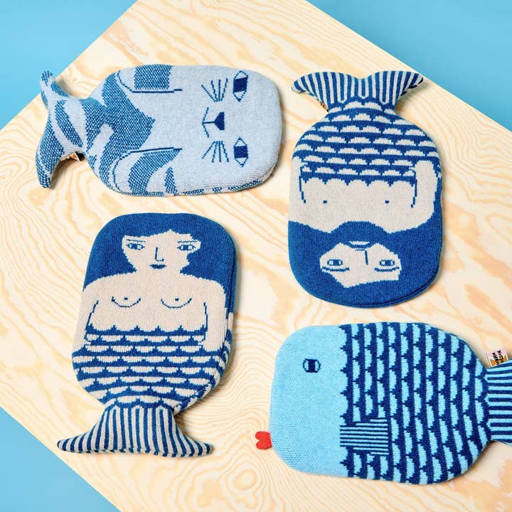 Donna Wilson - Wholesale Hot/Cold Compress - Finn Hot Water Bottle - Blue1