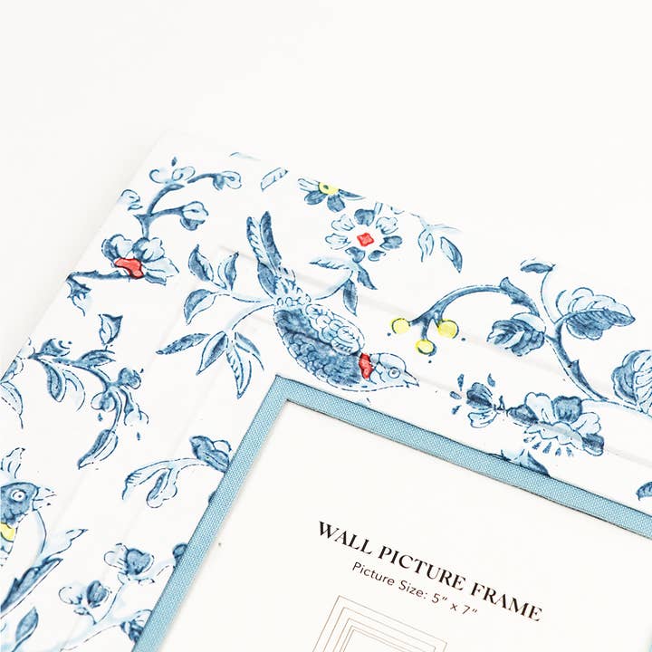 Craft Boat - Wholesale Picture Frame - INDIGO BLOCK PRINTED WALL PICTURE FRAME