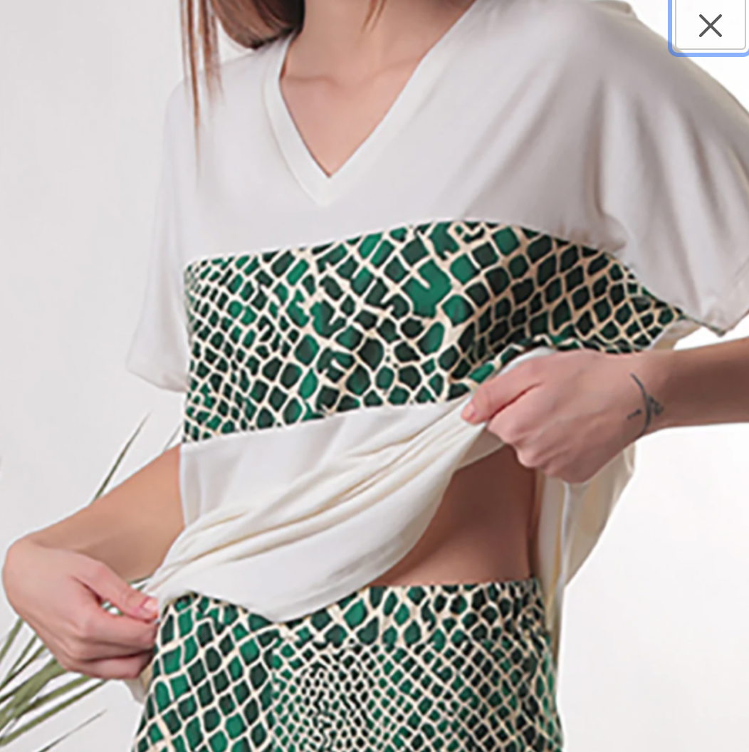 Some More Design - Vente Haut et bas de pyjama – femme - Pyjama en coton pour femmes, ensemble de pyjama léopard bleu marine7