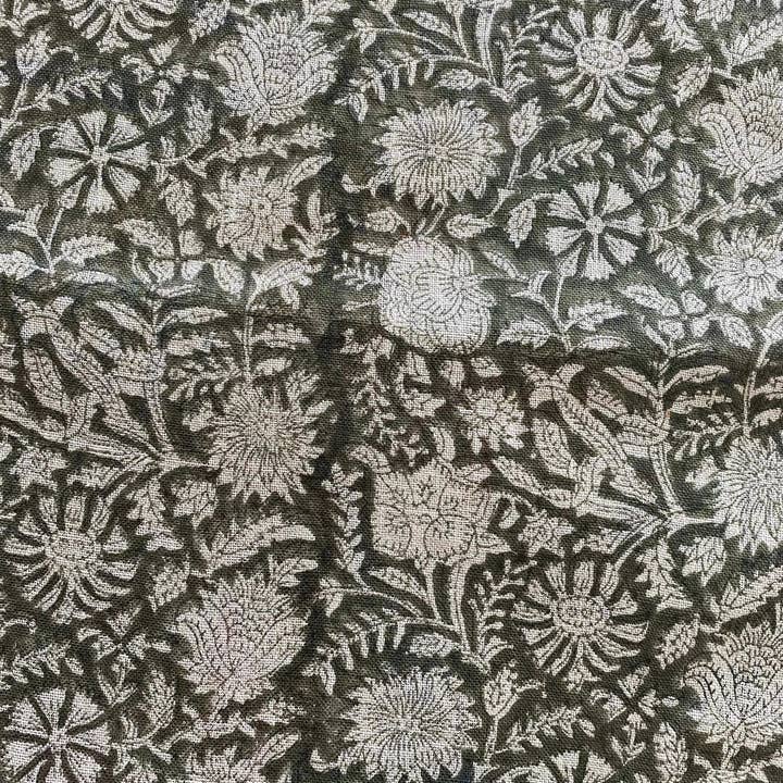 Thread To Form - Wholesale Fabric - Bradley Hand Block Printed Linen Upholstery Fabric3