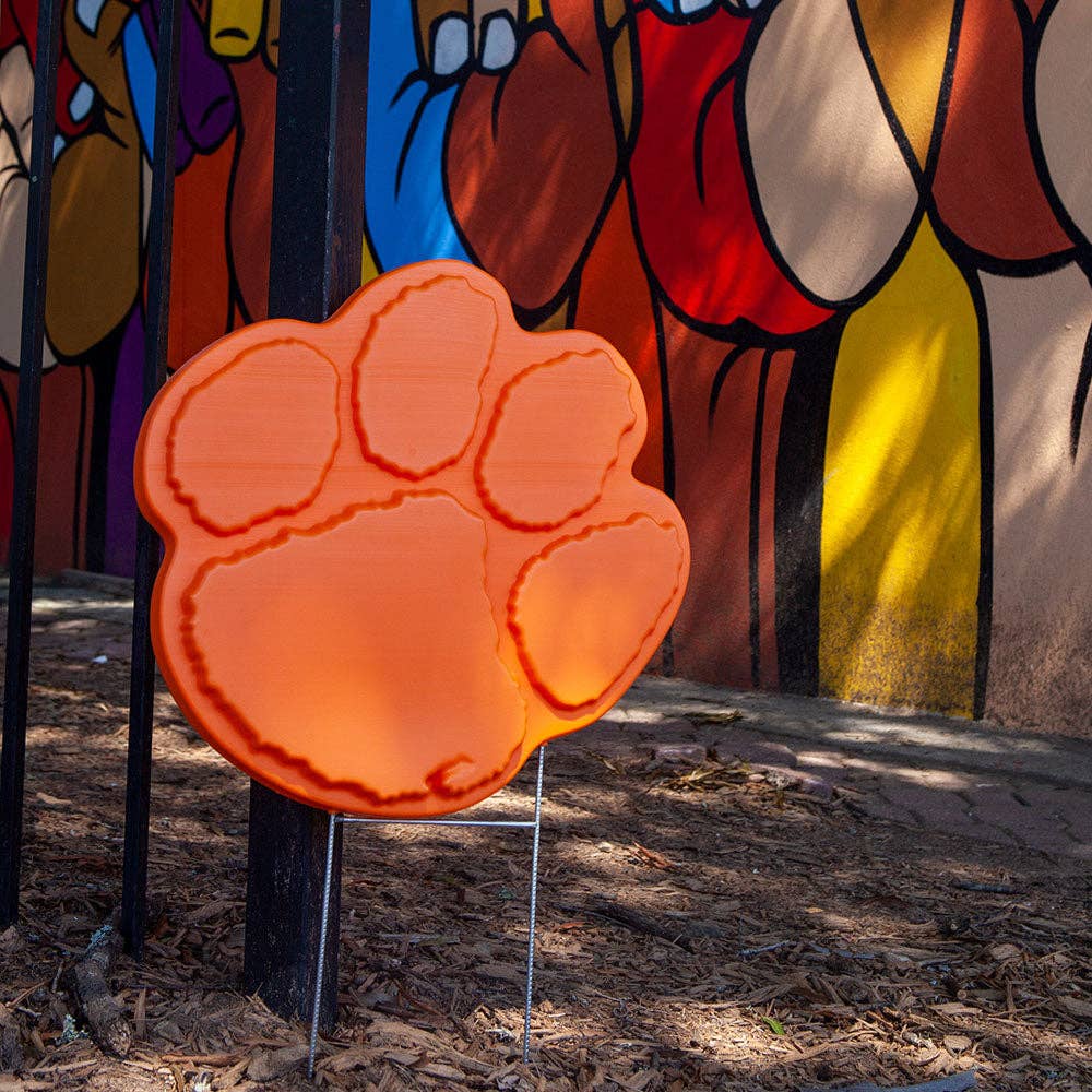 Fanlawnaments - Wholesale Outdoor Ornament/Decor - The Original Clemson Lawn Ornament - Clemson Tigers Paw14