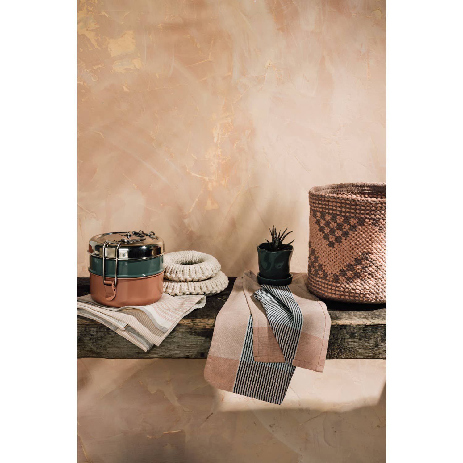 Danica Heirloom - Wholesale Tea Towel - Nectar Array Stripe Dishtowel Set of 22