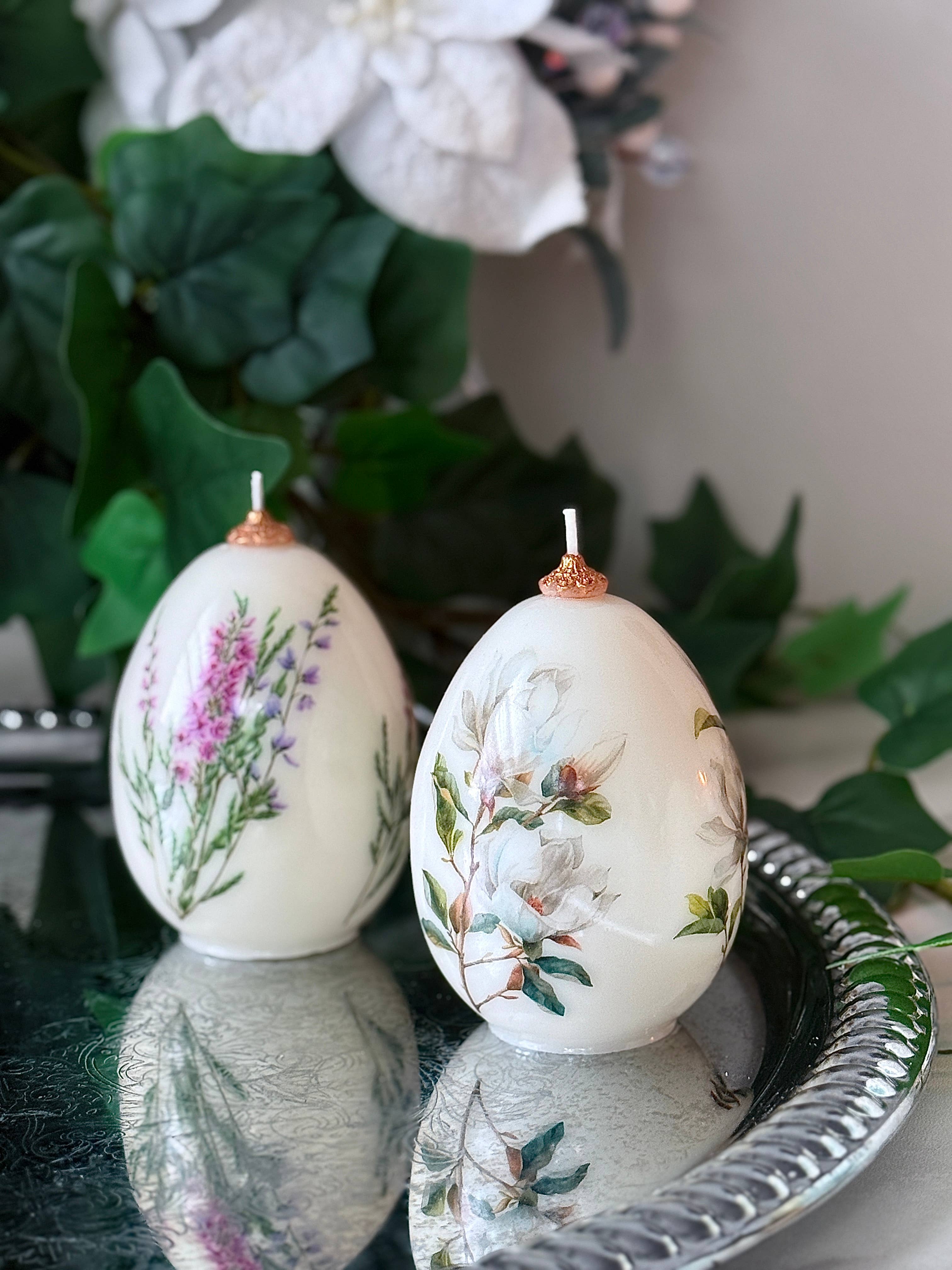 VR.candle - Wholesale Novelty Candle - Floral Easter Egg Candle: Spring holiday Decor3