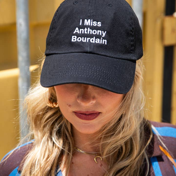Mover & Shaker - Wholesale Baseball Cap - Unisex - “I Miss Anthony Bourdain” Embroidered Dad Hat1