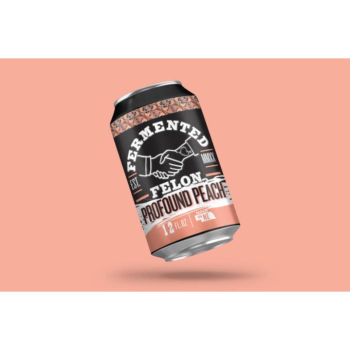 Fermented Felon - Wholesale Kombucha - Profound Peach Kombucha Cans (4-Pack)1