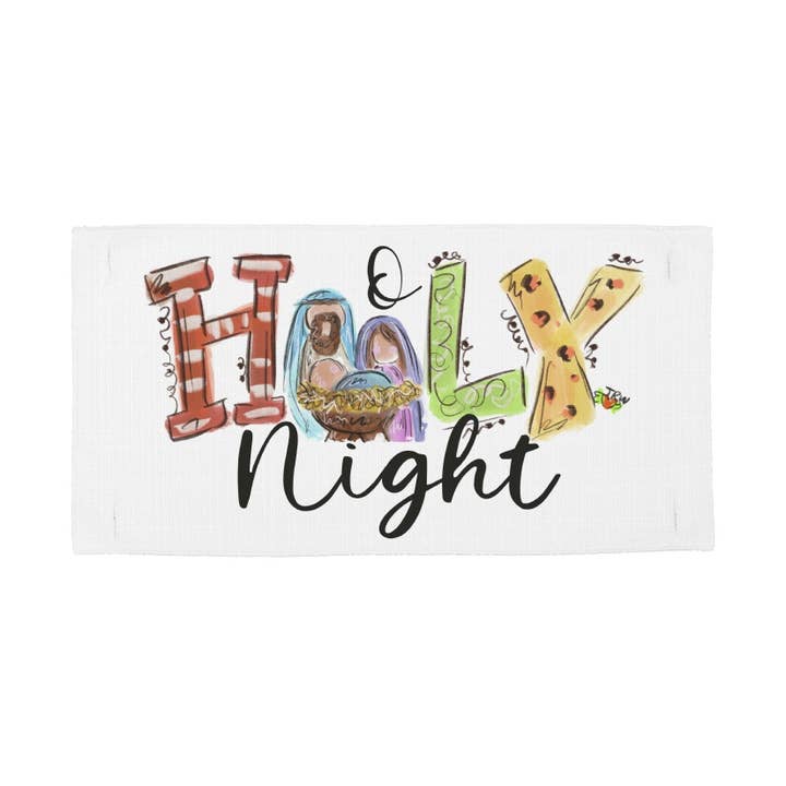 Jennie's O Holy Night Kerststal Kussenruil voor wholesale door LuckyBird Apparel and Home