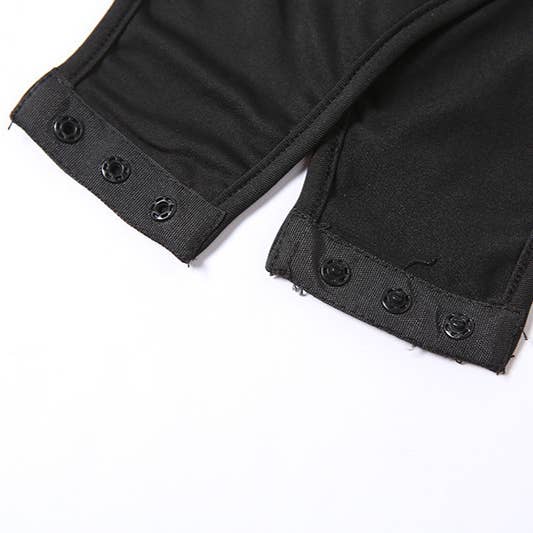 Rosa Clothing - Wholesale Bodysuit - Women's - Round-neck mesh long-sleeved bodysuit